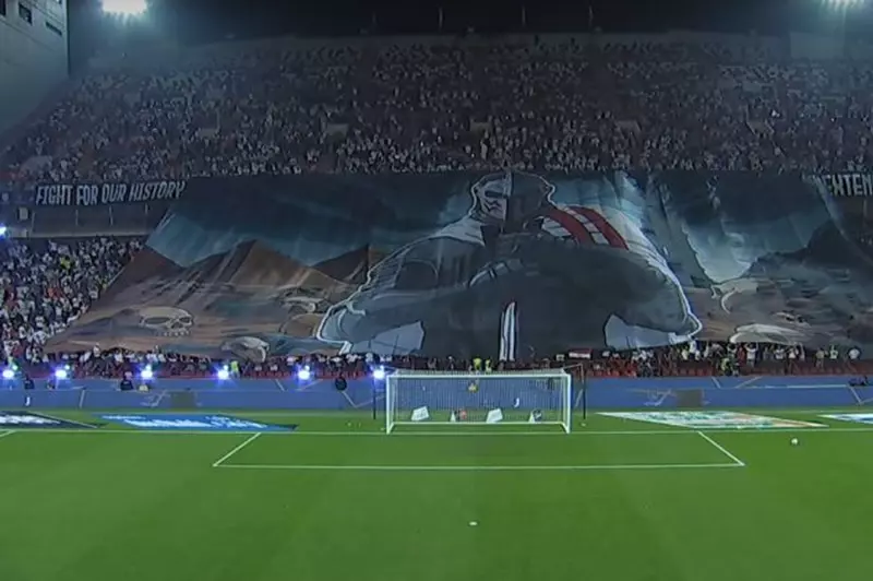 شاهد.. تيفو جماهير الأهلي والزمالك في نهائي السوبر